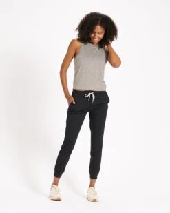 Performance Jogger - Long | Black -Vuori Clothing Store VW303 LBLK 5