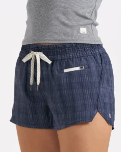 Clementine Short | Ink Shibori Grid -Vuori Clothing Store VW304ISG 2 5787b3ba acc1 47f2 a92d 4dee23b3776c