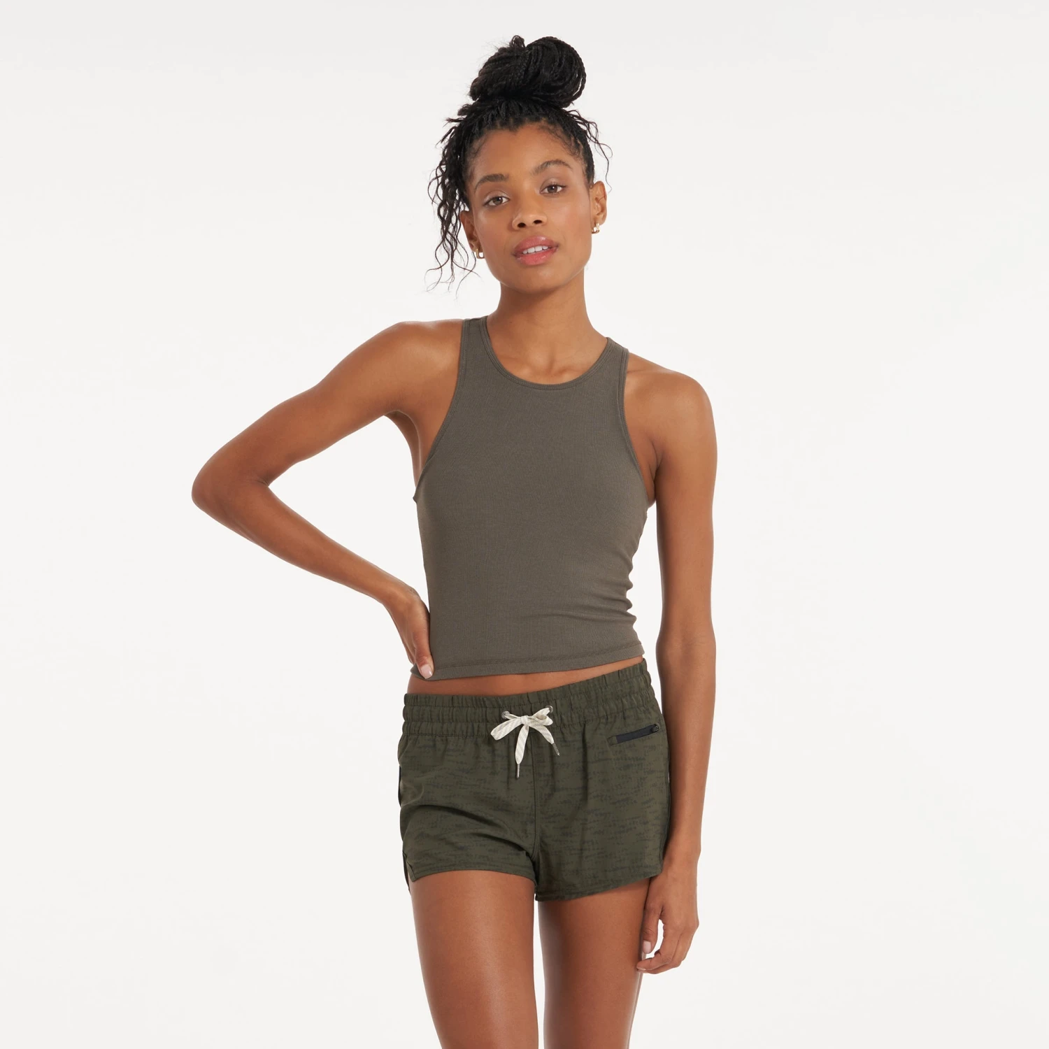 Pose Plyo Tank | Oregano Heather 1 Pose Plyo Tank | Oregano Heather