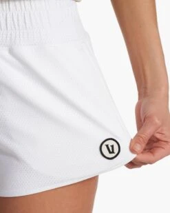 Micro Mesh Short | White 11 Micro Mesh Short | White -Vuori Clothing Store VW3054WHT FA23 W ECOMM SHORTS DETAIL 6