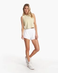 Micro Mesh Short | White 10 Micro Mesh Short | White -Vuori Clothing Store VW3054WHT FA23 W ECOMM SHORTS FULL 2