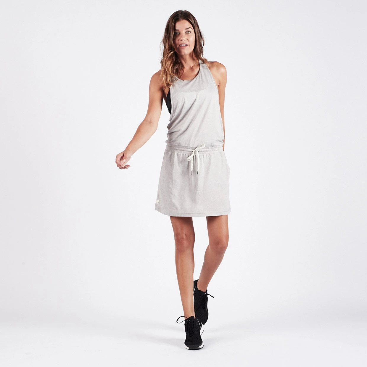 Sol Tank Dress | Light Heather Grey 2 Sol Tank Dress | Light Heather Grey - Image 2
