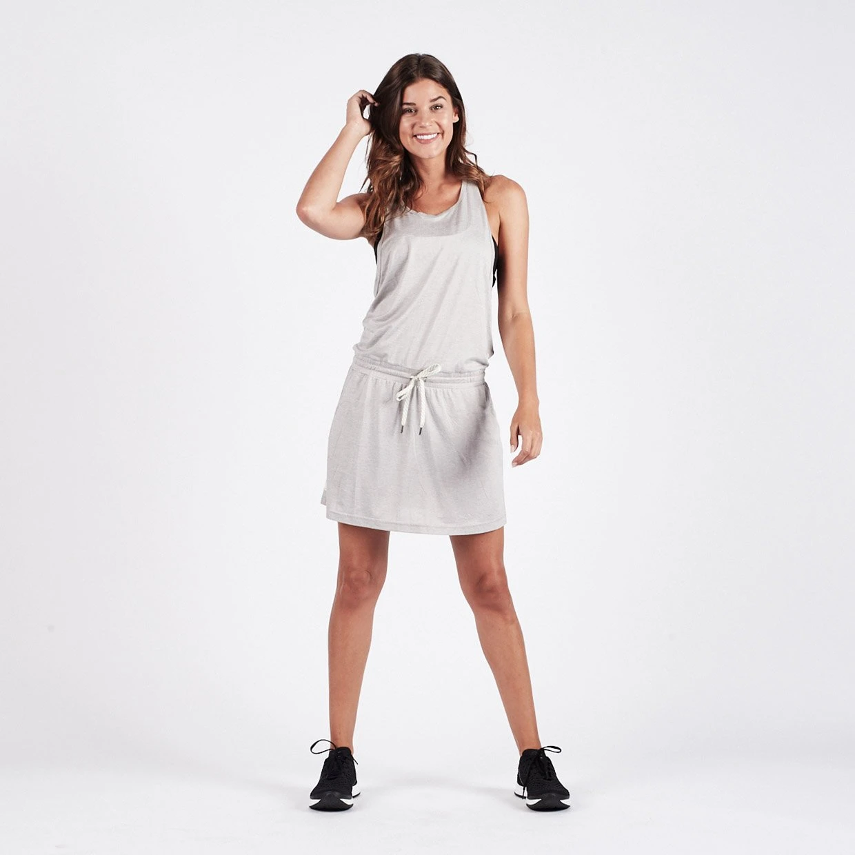 Sol Tank Dress | Light Heather Grey 1 Sol Tank Dress | Light Heather Grey