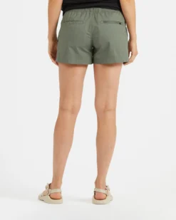 Womens Ripstop Short | Army -Vuori Clothing Store VW364ARM 3