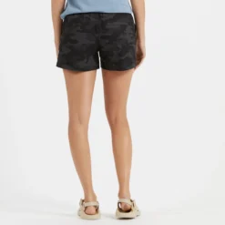 Womens Ripstop Short | Black Camo -Vuori Clothing Store VW364BCM 3