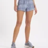 Dash Short | Pale Blue Shibori Grid