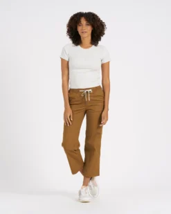 Pose Fitted Tee | White Heather -Vuori Clothing Store VW385DOR 0951