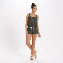 Clementine Romper | Oregano Rainforest -Vuori Clothing Store VW387ORF 4