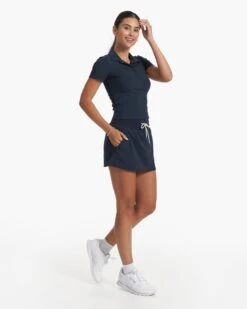 Seabreeze Skirt | Ink 11 Seabreeze Skirt | Ink -Vuori Clothing Store VW394INK SP23 W ECOMM SKIRTS 3625 DETAIL 1x1 b824672b 6553 444c 989e 216c3d69df44