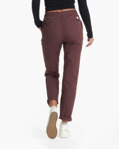 Womens Ripstop Pant - Long | Chestnut -Vuori Clothing Store VW401 LCHN 00054