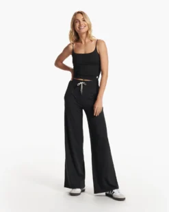 Halo Essential Wideleg | Black Heather 10 Halo Essential Wideleg | Black Heather -Vuori Clothing Store VW4023HBK FA23 W ECOMM PANTS FULL 4