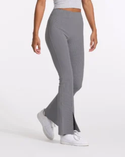 Lux Rib Split Bootcut | Heather Grey 8 Lux Rib Split Bootcut | Heather Grey -Vuori Clothing Store VW4042HTG SP23 W ECOMM BOTTOM 6460 1x1 7366a1e0 1d6b 45dd 9897 774f7504d3e4