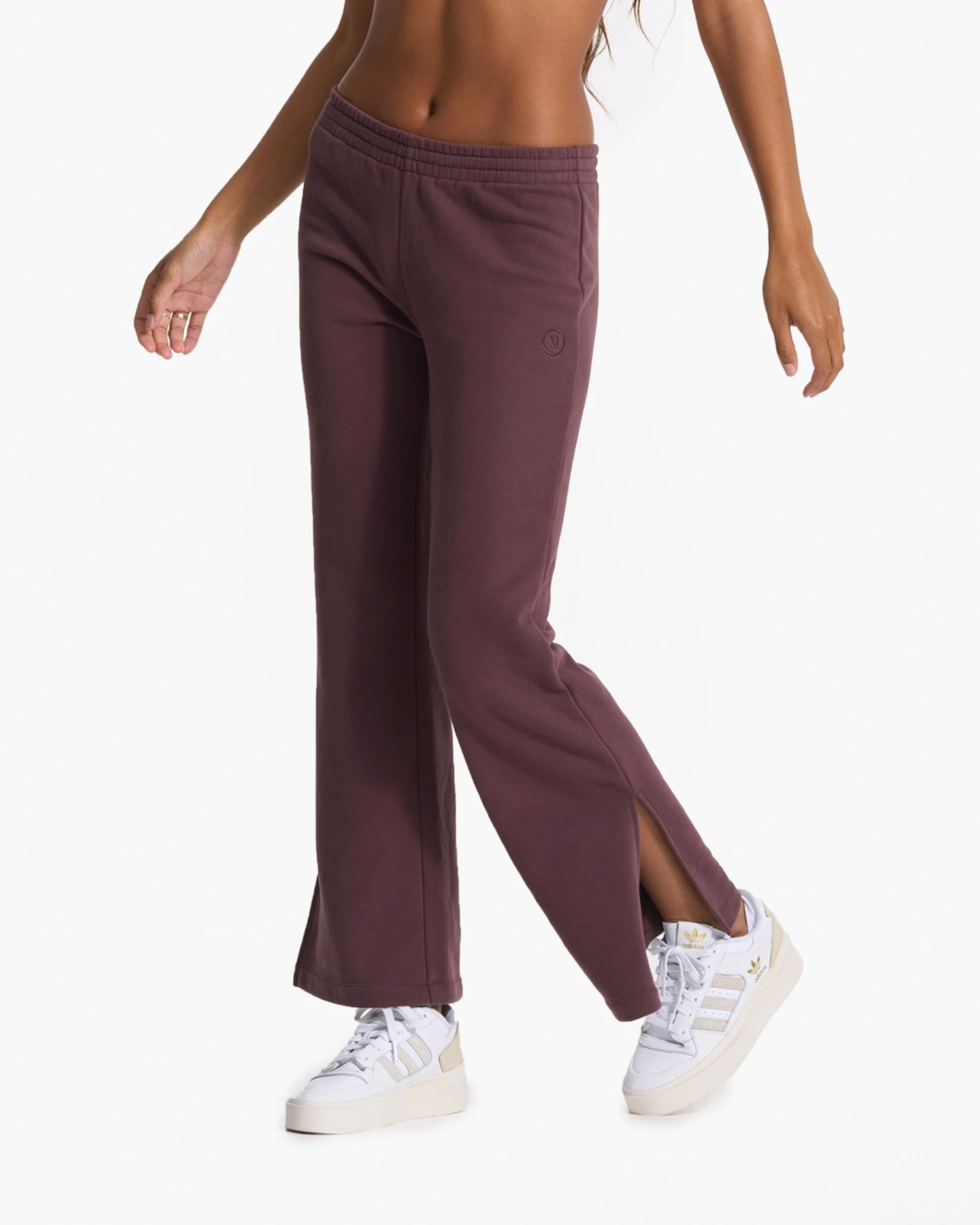 Sedona Wideleg Sweatpant | Chestnut 2 Sedona Wideleg Sweatpant | Chestnut - Image 2