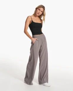 Villa Wideleg | Smoke 11 Villa Wideleg | Smoke -Vuori Clothing Store VW4047SMK FA23 W ECOMM PANTS FULL 5