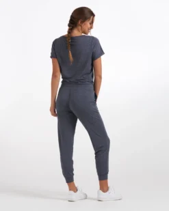 All Day Jumpsuit | Azure Heather -Vuori Clothing Store VW424HAZ 1975