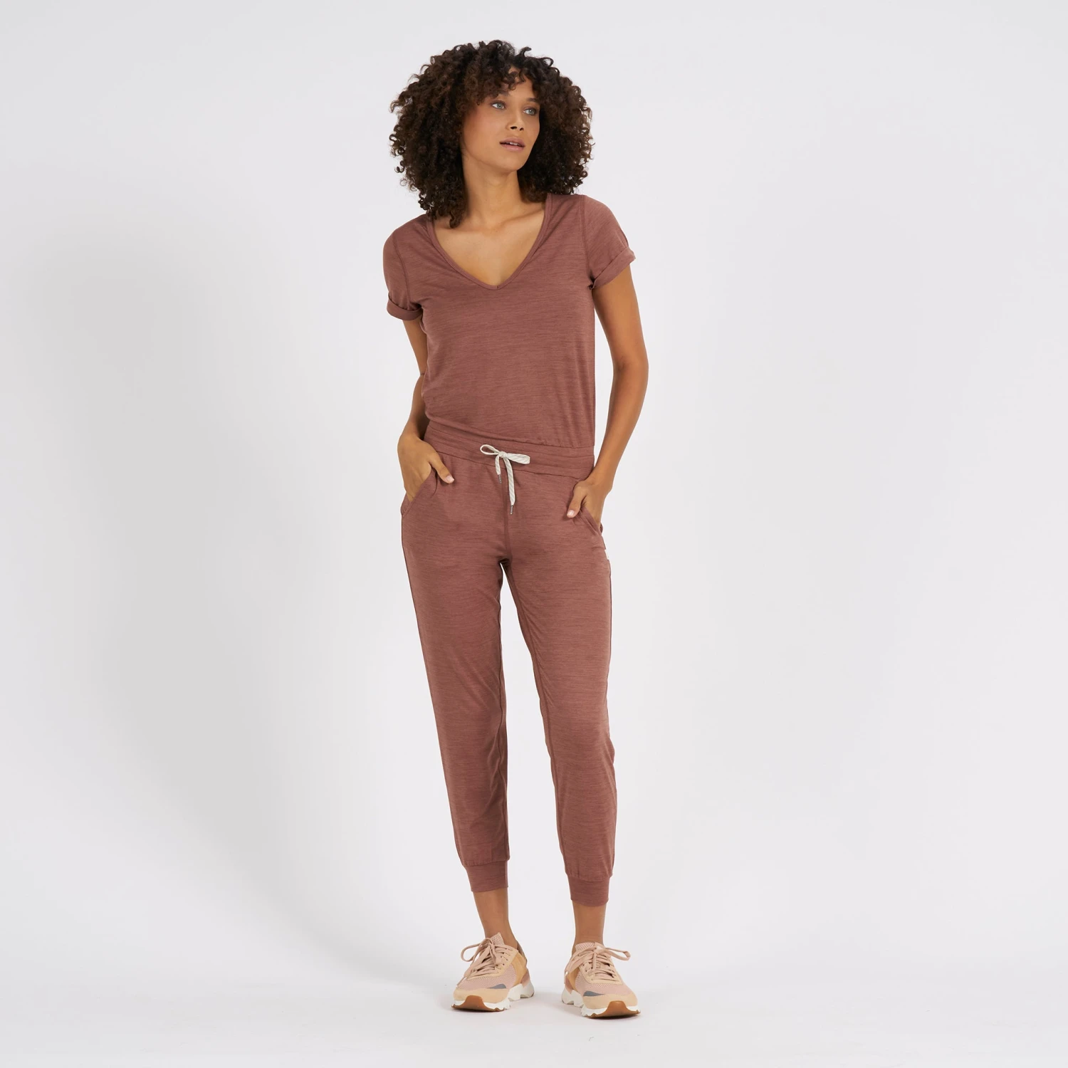 All Day Jumpsuit | Terracotta Heather 2 All Day Jumpsuit | Terracotta Heather - Image 2