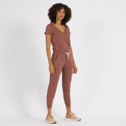 All Day Jumpsuit | Terracotta Heather 7 All Day Jumpsuit | Terracotta Heather -Vuori Clothing Store VW424HTE 3