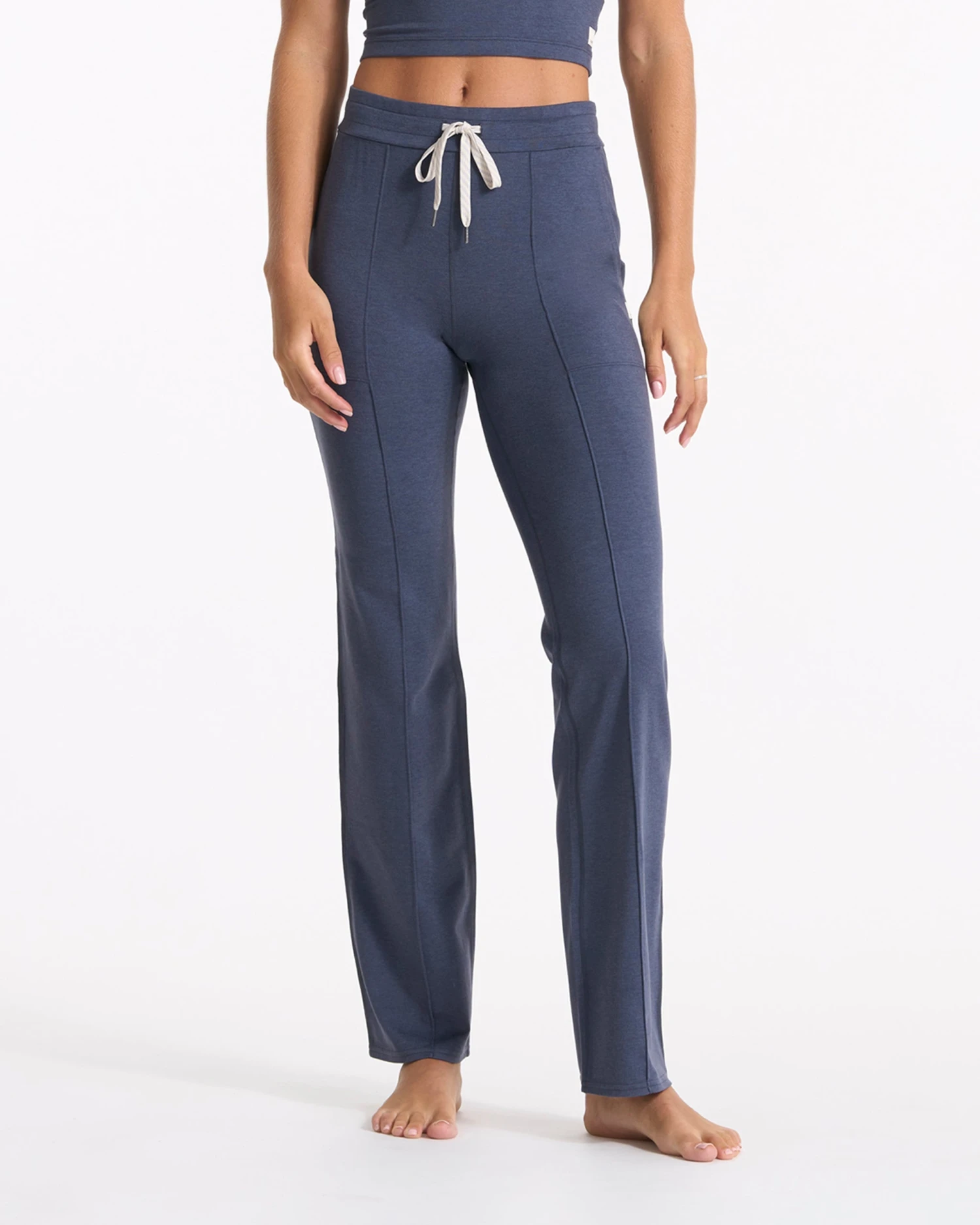 Halo Wide Leg Flare | Azure Heather 1 Halo Wide Leg Flare | Azure Heather