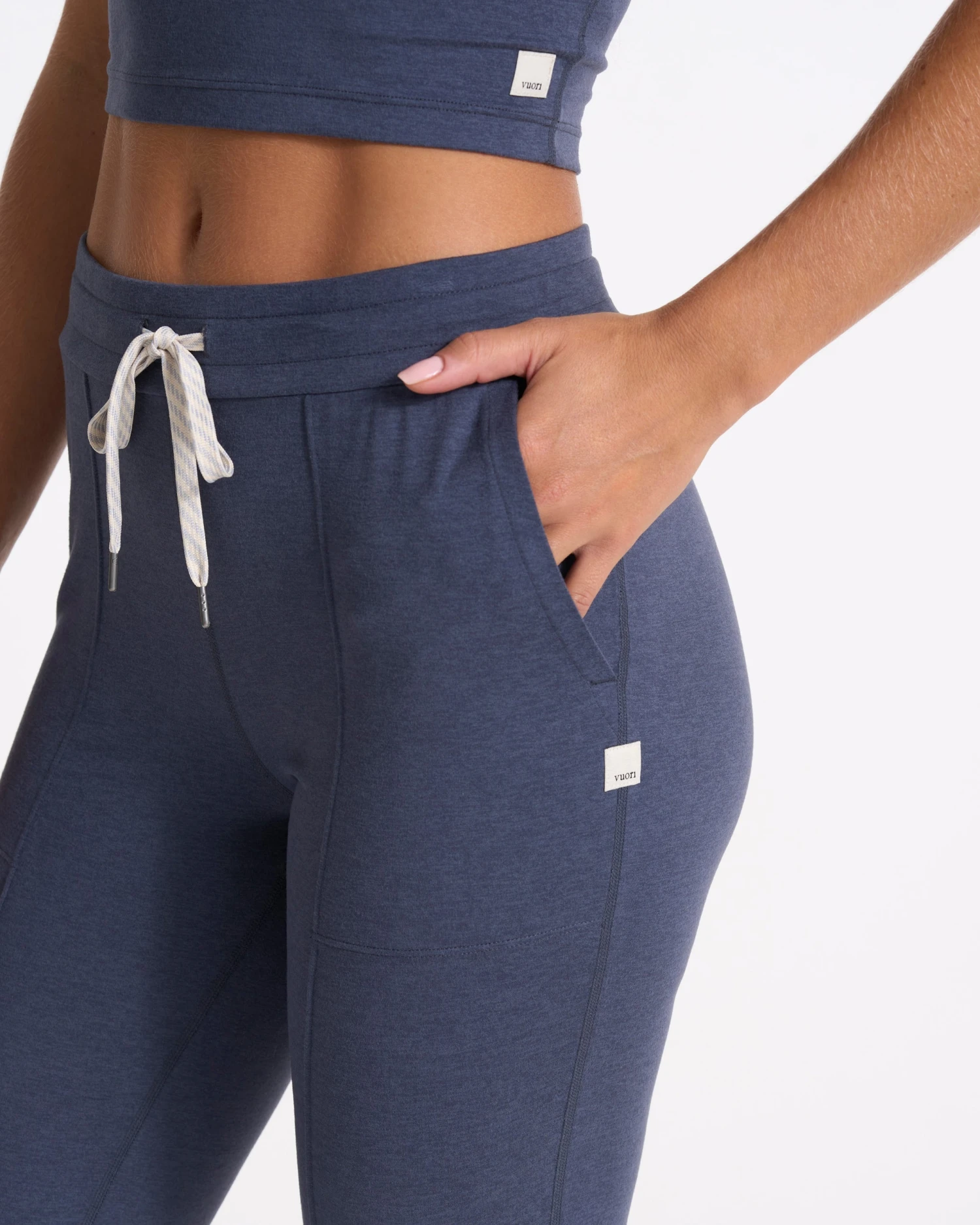 Halo Wide Leg Flare | Azure Heather 4 Halo Wide Leg Flare | Azure Heather - Image 4