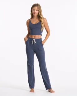 Halo Wide Leg Flare | Azure Heather 12 Halo Wide Leg Flare | Azure Heather -Vuori Clothing Store VW425HAZ SP23 W ECOMM PANTS FULL 00758 1x1 a3e0f397 c358 487b 813e 639b8d184b35