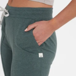 Halo Wide Leg Flare Pant | Kelp Heather -Vuori Clothing Store VW425HKE 6040