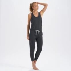 Lux Jumpsuit | Charcoal Heather