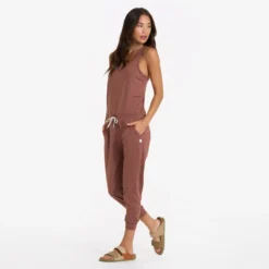 Lux Jumpsuit | Terracotta Heather 6 Lux Jumpsuit | Terracotta Heather -Vuori Clothing Store VW426HTE 00693