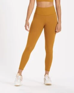 Rib Studio Legging | Dark Golden