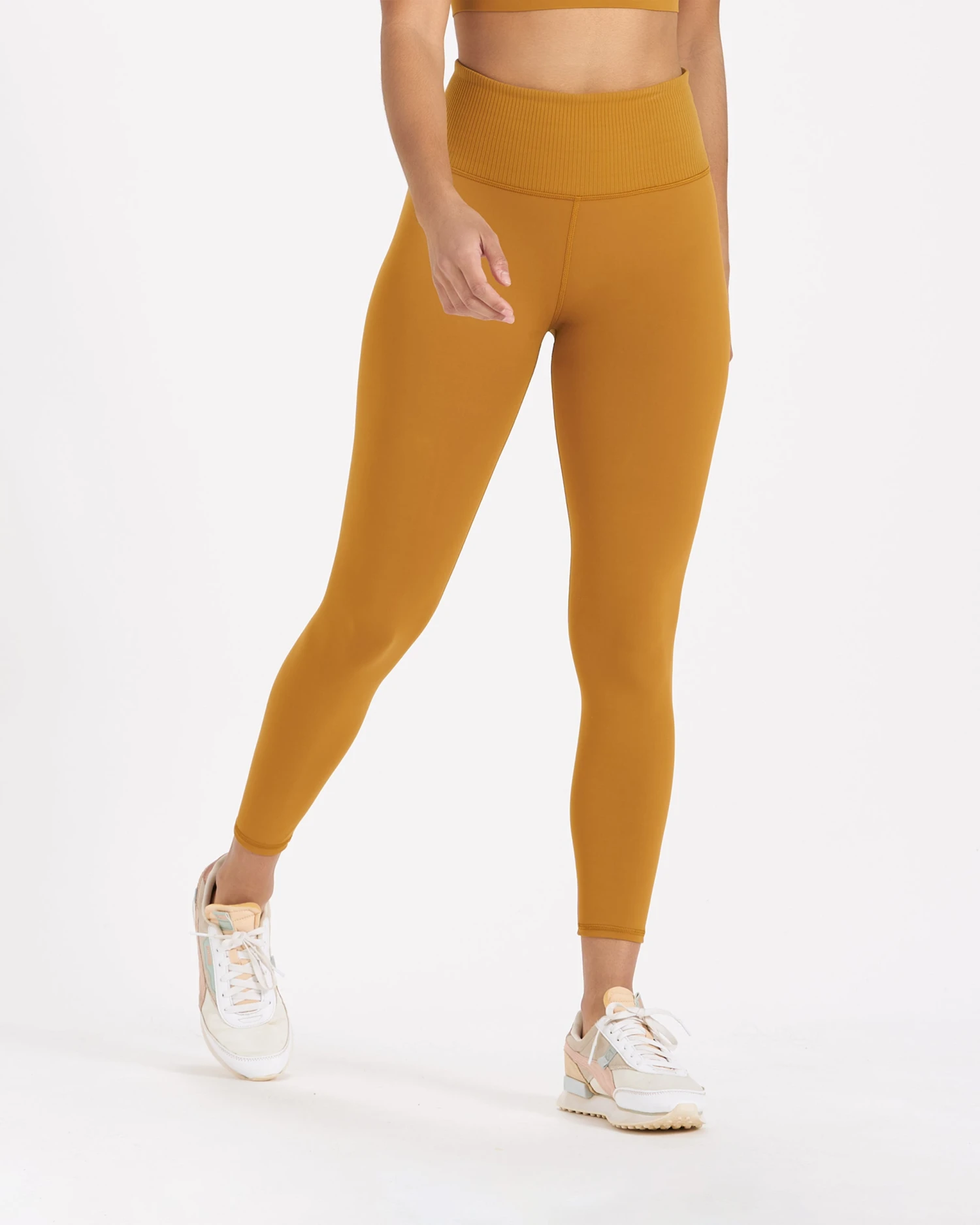 Rib Studio Legging | Dark Golden 2 Rib Studio Legging | Dark Golden - Image 2