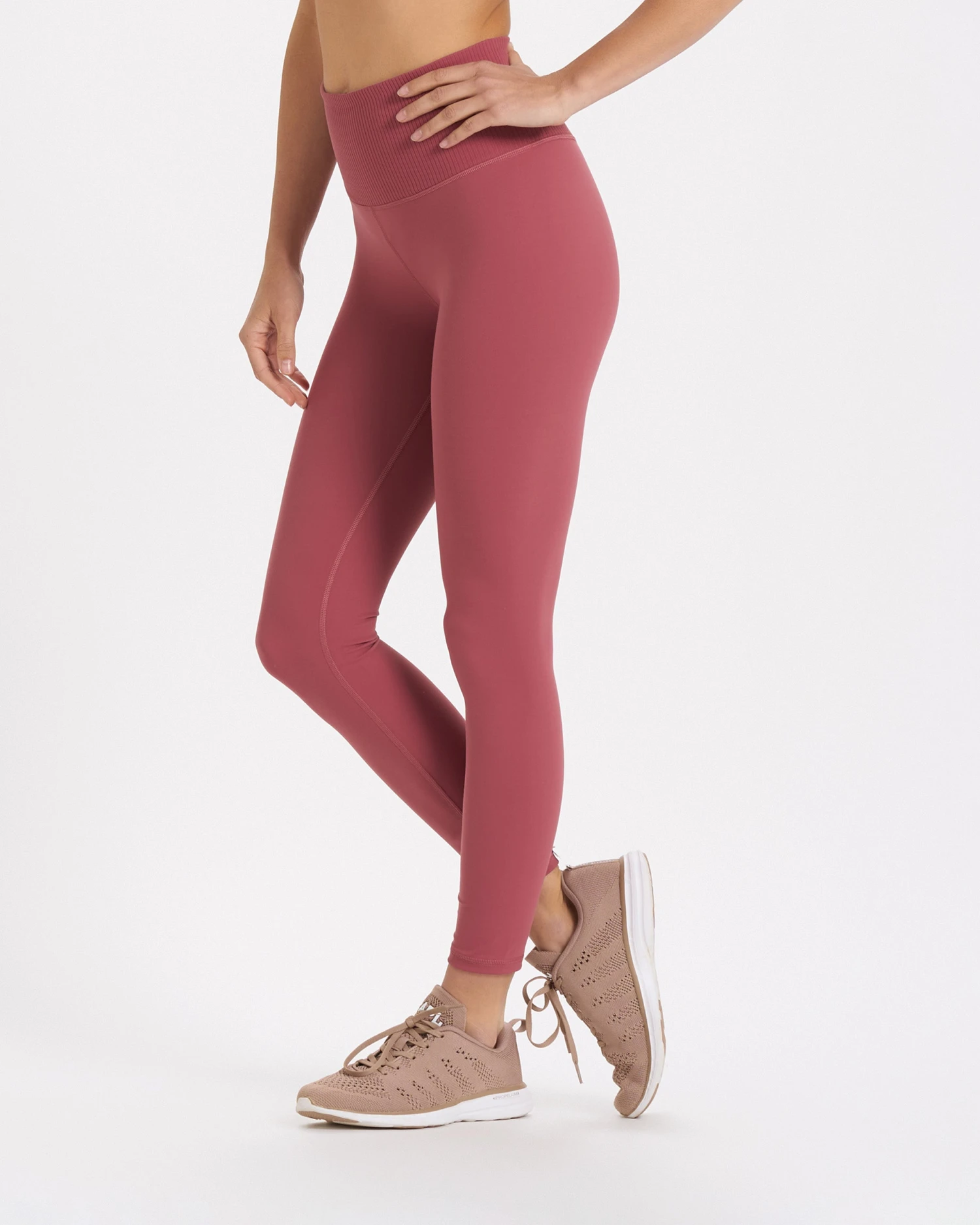 Rib Studio Legging | Desert Rose 1 Rib Studio Legging | Desert Rose