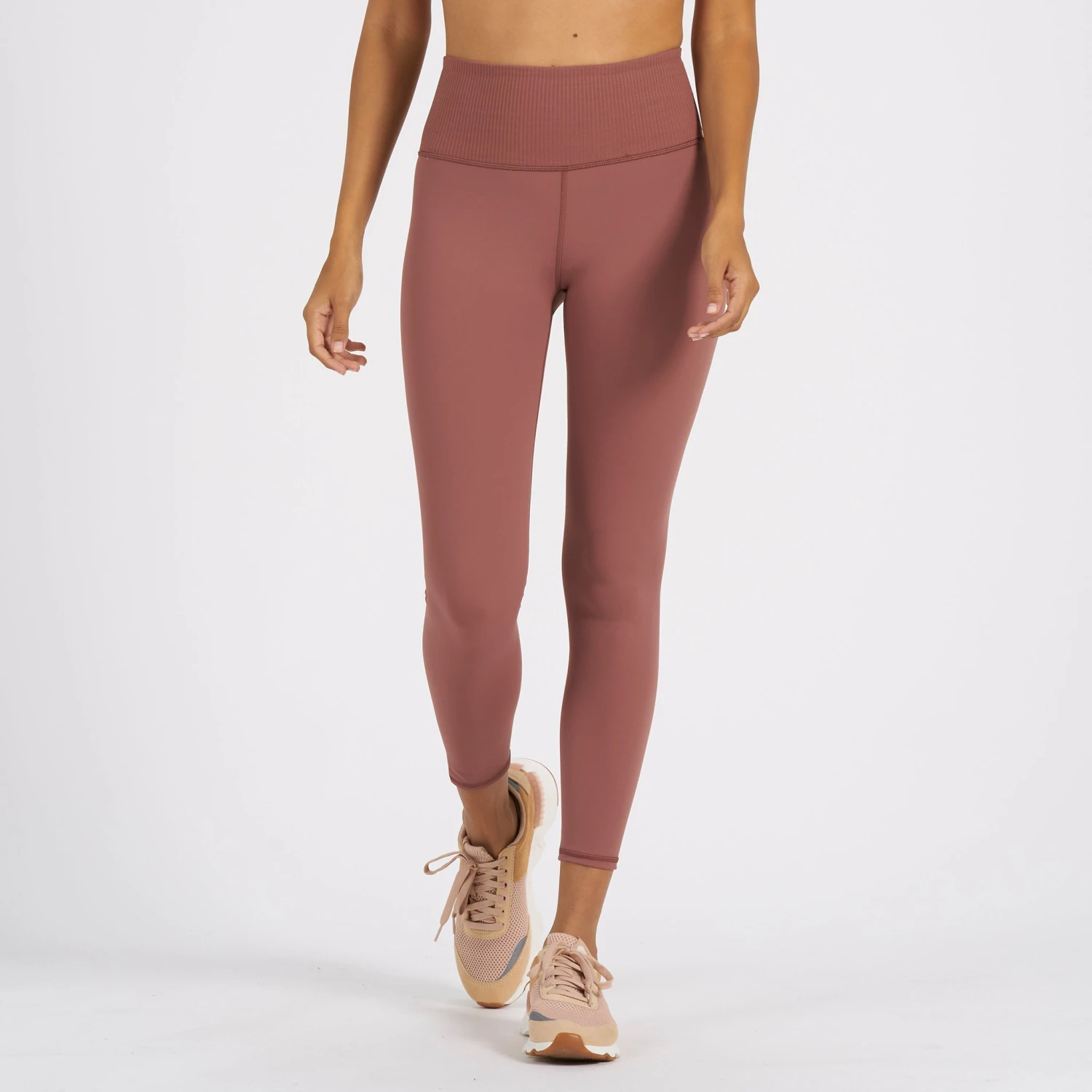 Rib Studio Legging | Terracotta 2 Rib Studio Legging | Terracotta - Image 2