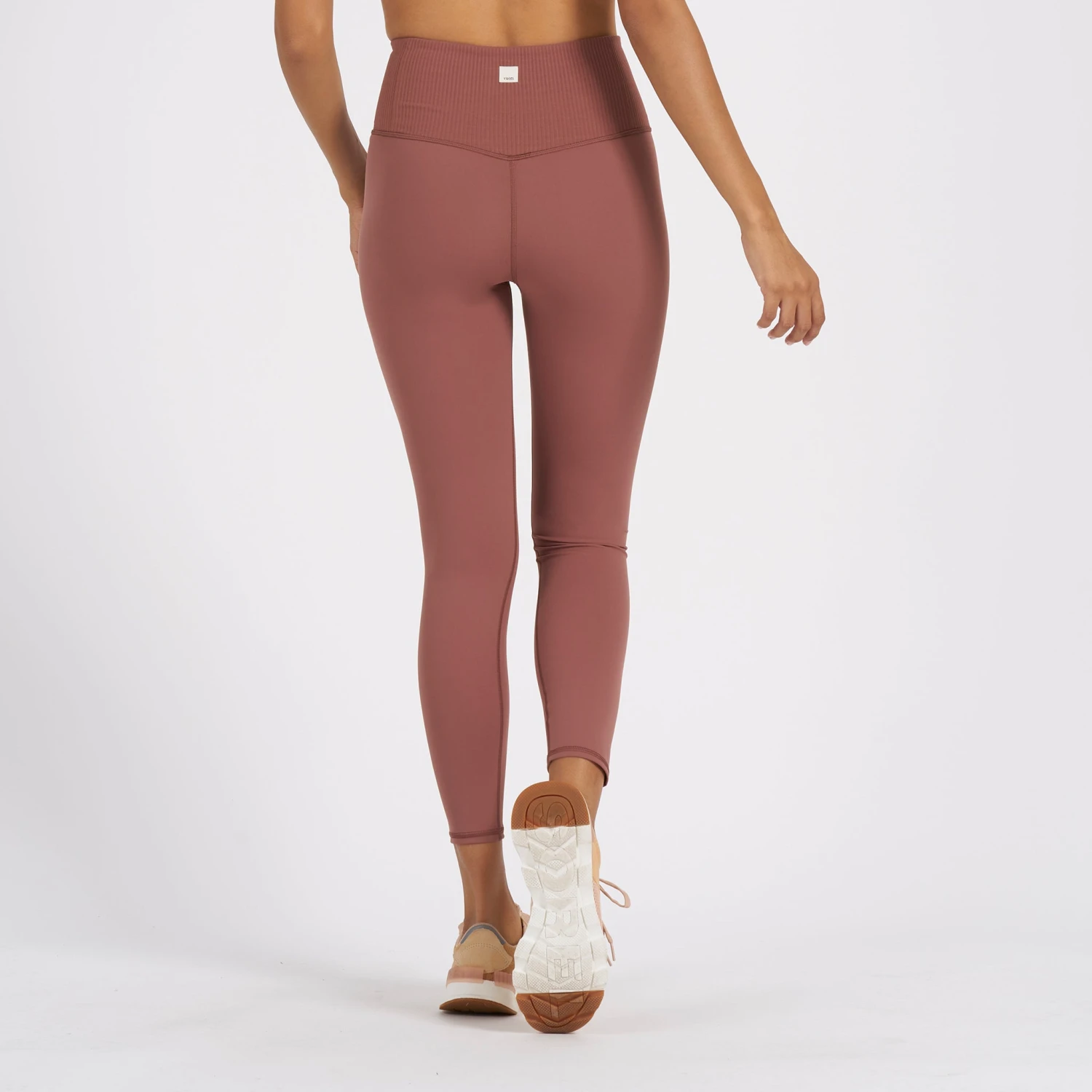 Rib Studio Legging | Terracotta 3 Rib Studio Legging | Terracotta - Image 3