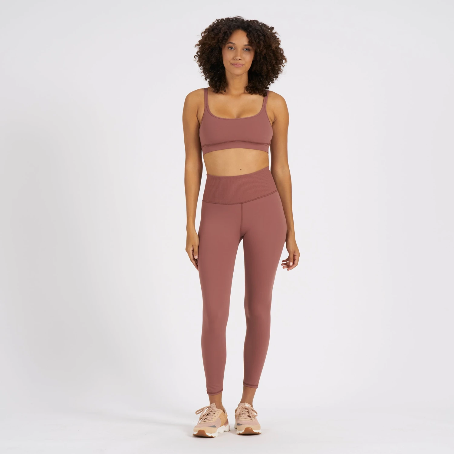 Rib Studio Legging | Terracotta 4 Rib Studio Legging | Terracotta - Image 4