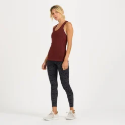 Studio Printed Legging | Charcoal Shibori -Vuori Clothing Store VW432CSH 5