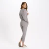 Long-Sleeve Lux Jumpsuit | Clay Heather