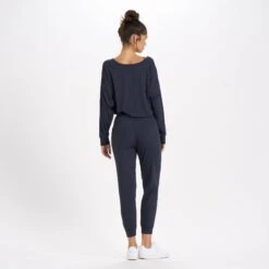 Long-Sleeve Lux Jumpsuit | Midnight Heather -Vuori Clothing Store VW438MNH 4 a32a360f 637c 4378 b1ae 6f1c2501831b
