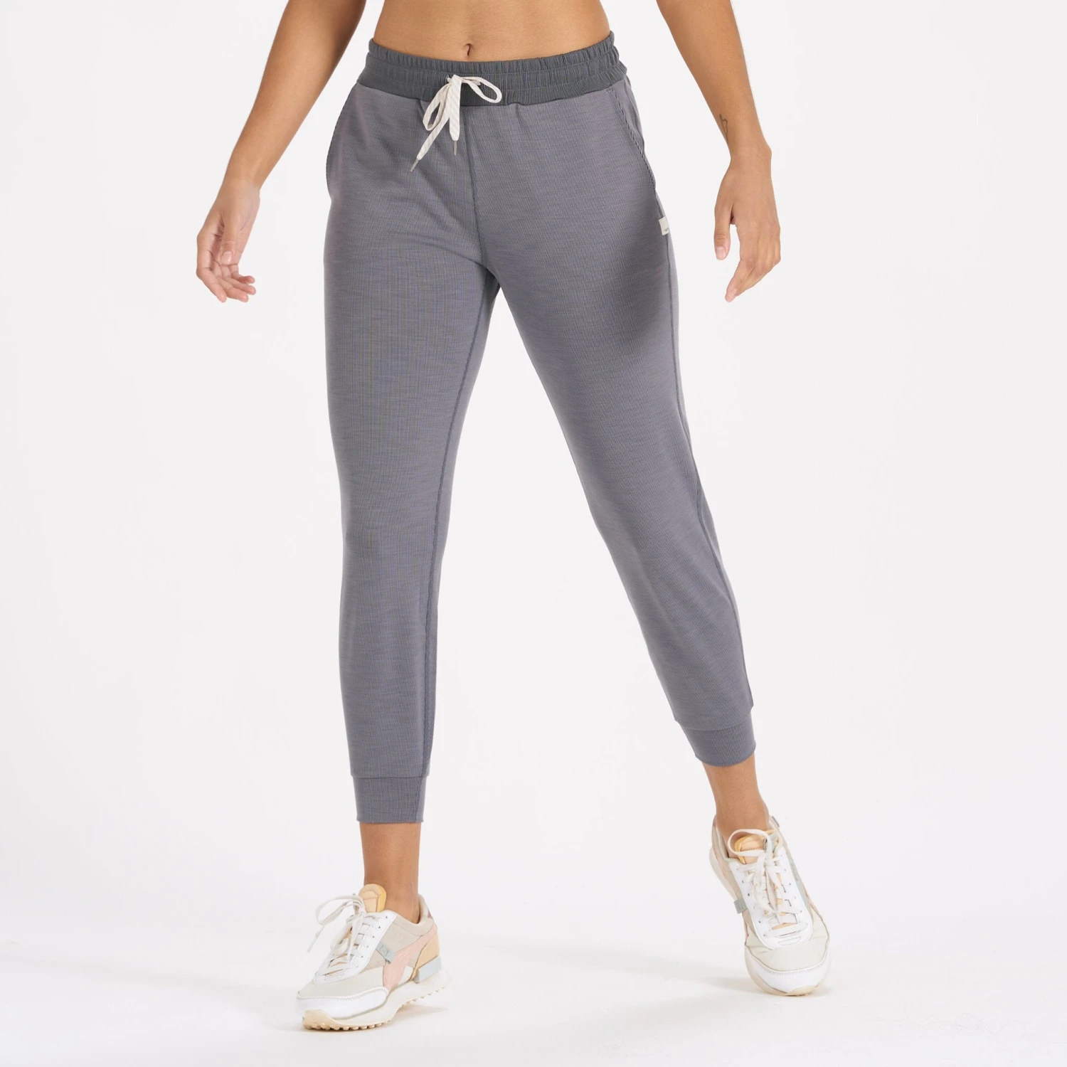 Lux Rib Performance Jogger | Heather Grey 3 Lux Rib Performance Jogger | Heather Grey - Image 3