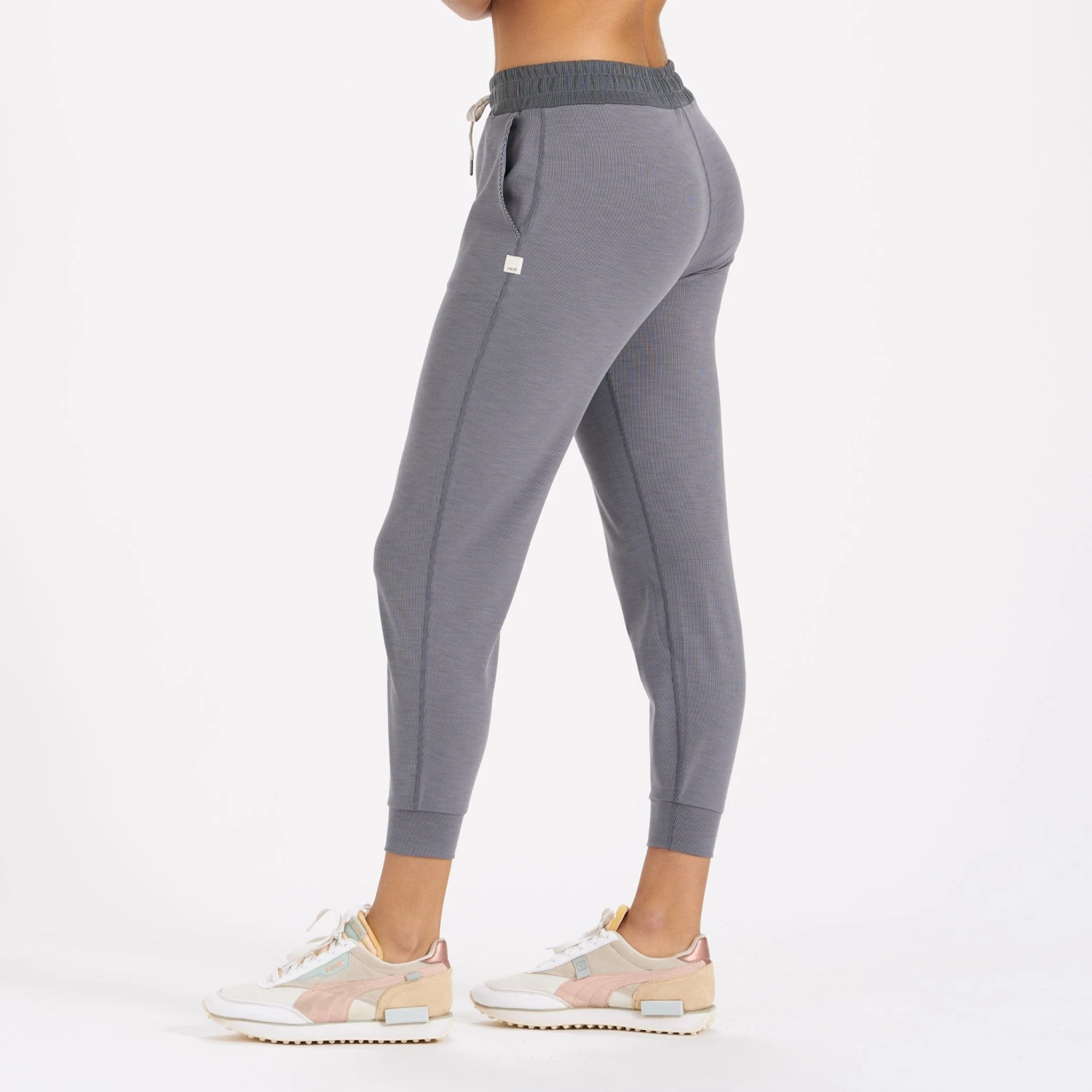 Lux Rib Performance Jogger | Heather Grey 1 Lux Rib Performance Jogger | Heather Grey