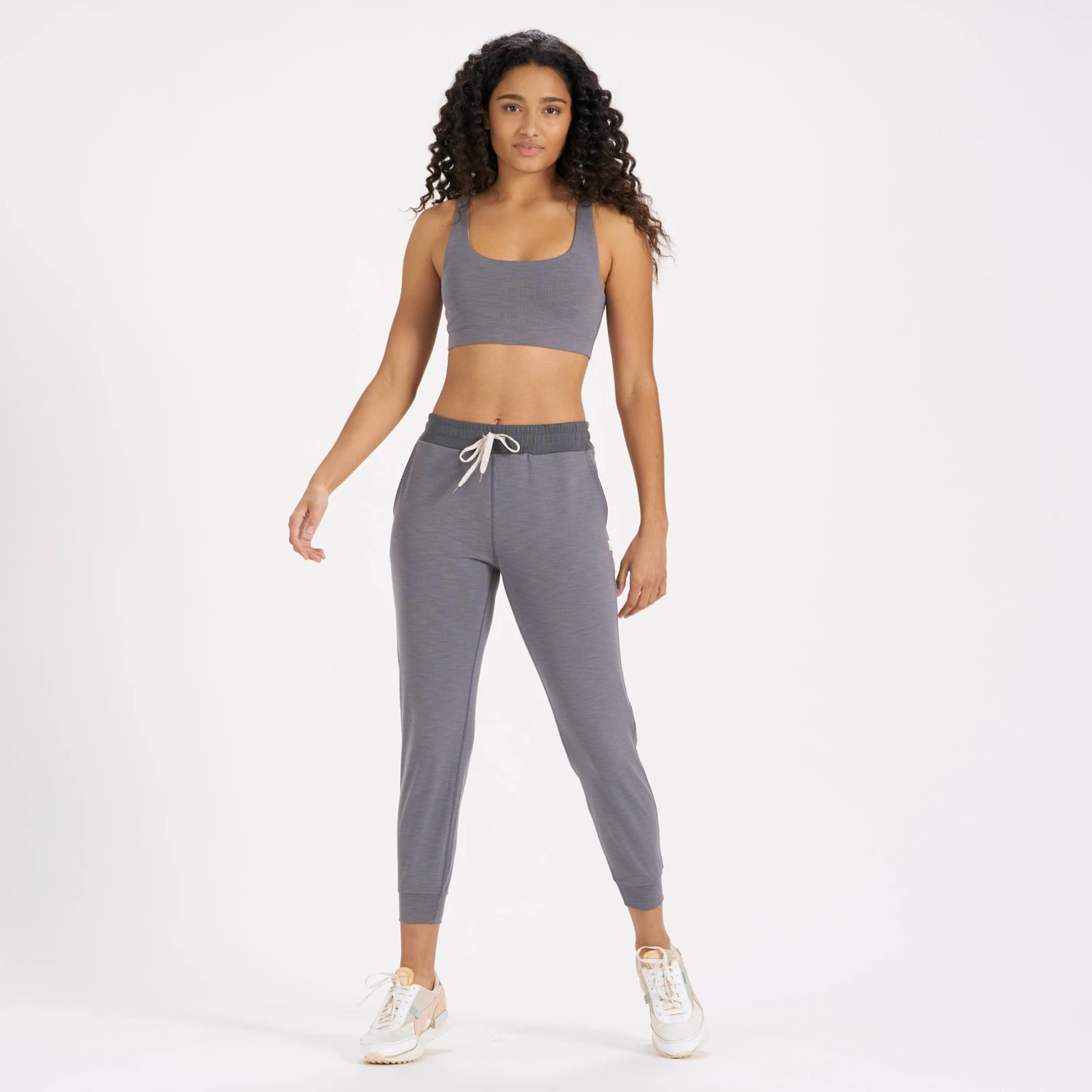 Lux Rib Performance Jogger | Heather Grey 4 Lux Rib Performance Jogger | Heather Grey - Image 4