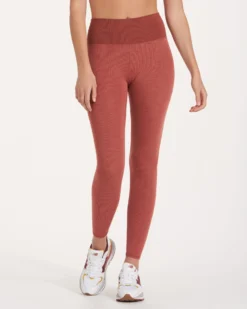 Lux Rib Studio Legging | Cinnamon Heather 9 Lux Rib Studio Legging | Cinnamon Heather -Vuori Clothing Store VW442CIH 0788
