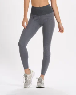 Lux Rib Studio Legging | Heather Grey