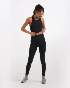 Clean Elevation Legging-Long | Black Heather -Vuori Clothing Store VW444 LHBK 4