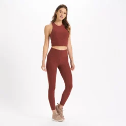 Clean Elevation Legging | Brick Heather -Vuori Clothing Store VW444HBR 4