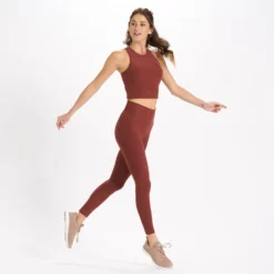 Clean Elevation Legging | Brick Heather -Vuori Clothing Store VW444HBR 5