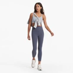 Studio Pocket Legging-Short | Azure -Vuori Clothing Store VW446 SAZR 02327