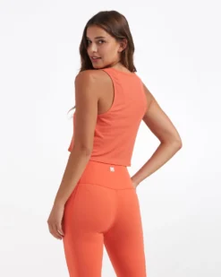 Cove Crop Tank | Grapefruit -Vuori Clothing Store VW446 SGRF 0299