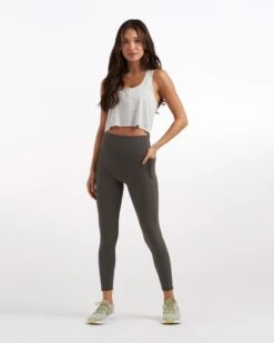 Cove Crop Tank | Light Heather Grey -Vuori Clothing Store VW446ORE 1387