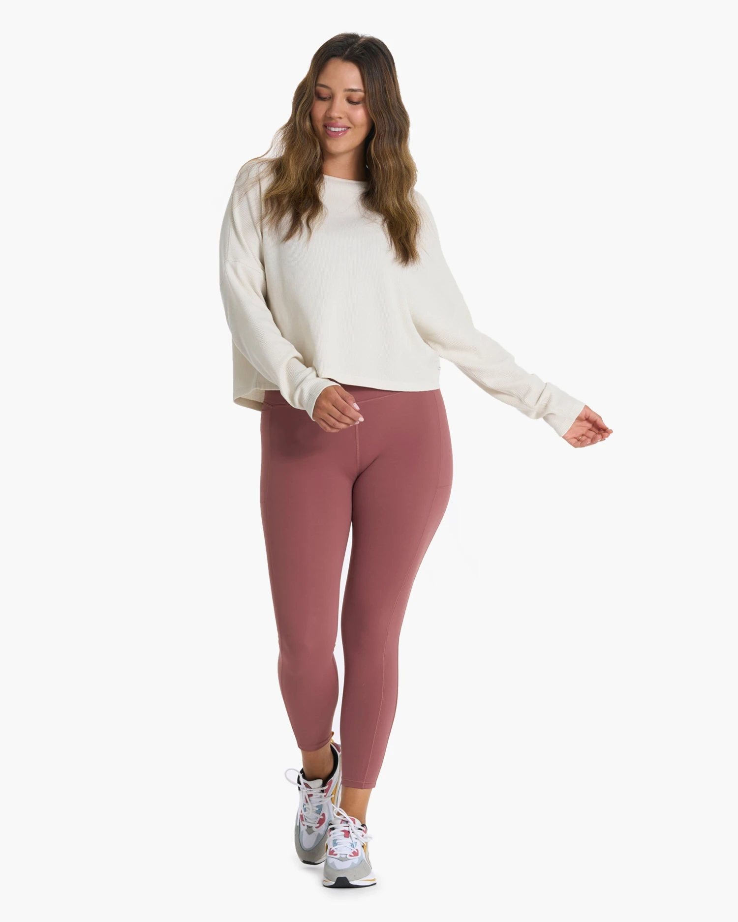 Studio Pocket Legging | Rosewood 4 Studio Pocket Legging | Rosewood - Image 4