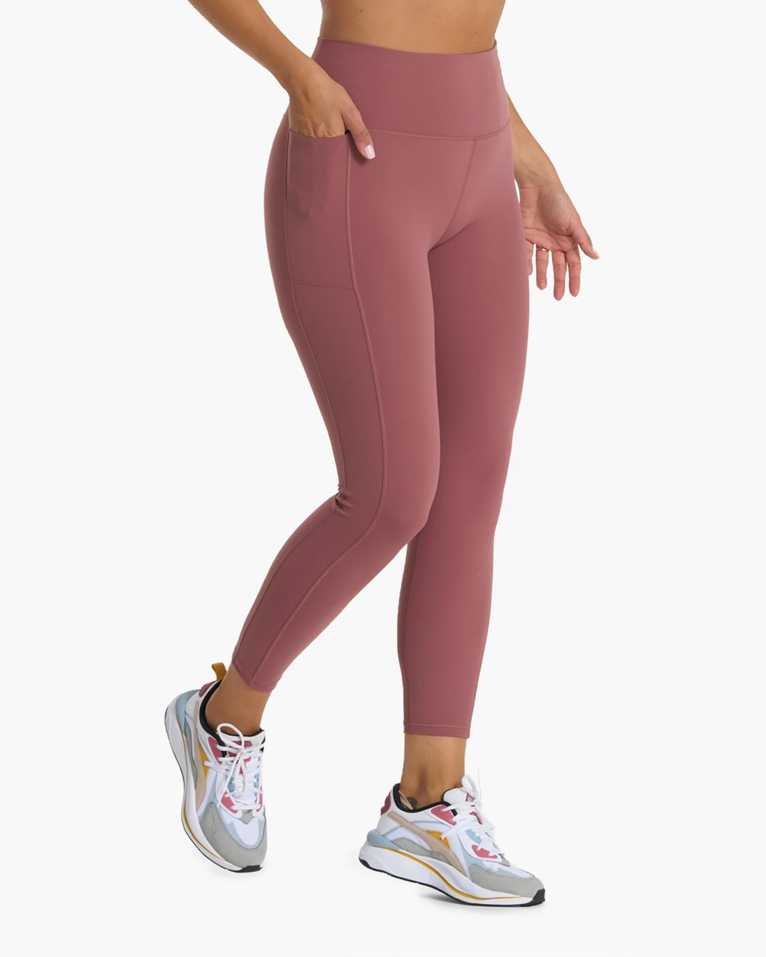 Studio Pocket Legging | Rosewood 2 Studio Pocket Legging | Rosewood - Image 2