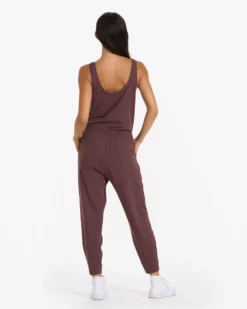 Lux At Ease Jumpsuit | Chestnut Heather -Vuori Clothing Store VW458HCH 02676 1